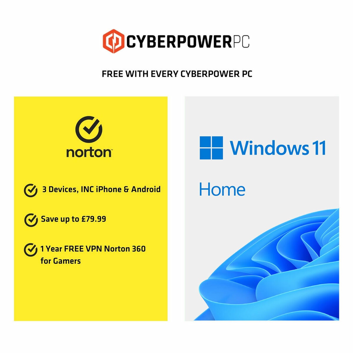 CyberPower, Intel Core i5, 16GB RAM, 1TB SSD, NVIDIA GeForce RTX 5060, Gaming Desktop Bundle