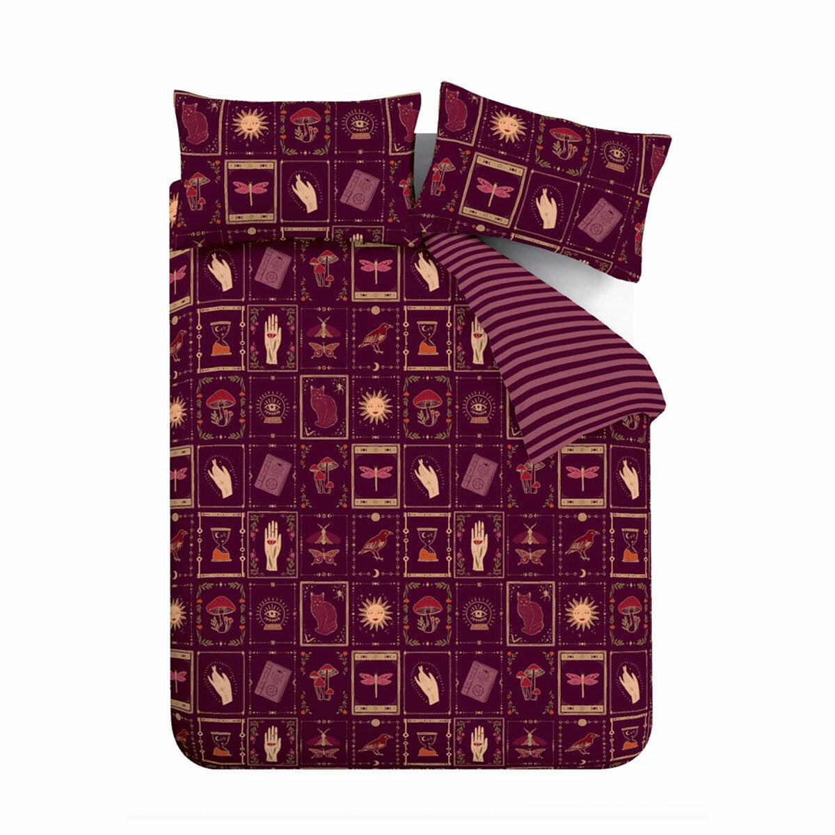 Catherine Lansfield Plum Enchanted Witchcraft Single Duvet Cover Set Catherine Lansfield Plum Enchanted Witchcraft Single Duvet Cover Set