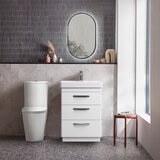 Tavistock Curve 3 Drawer vanity unit with basin in 2 colours at costco.co.uk