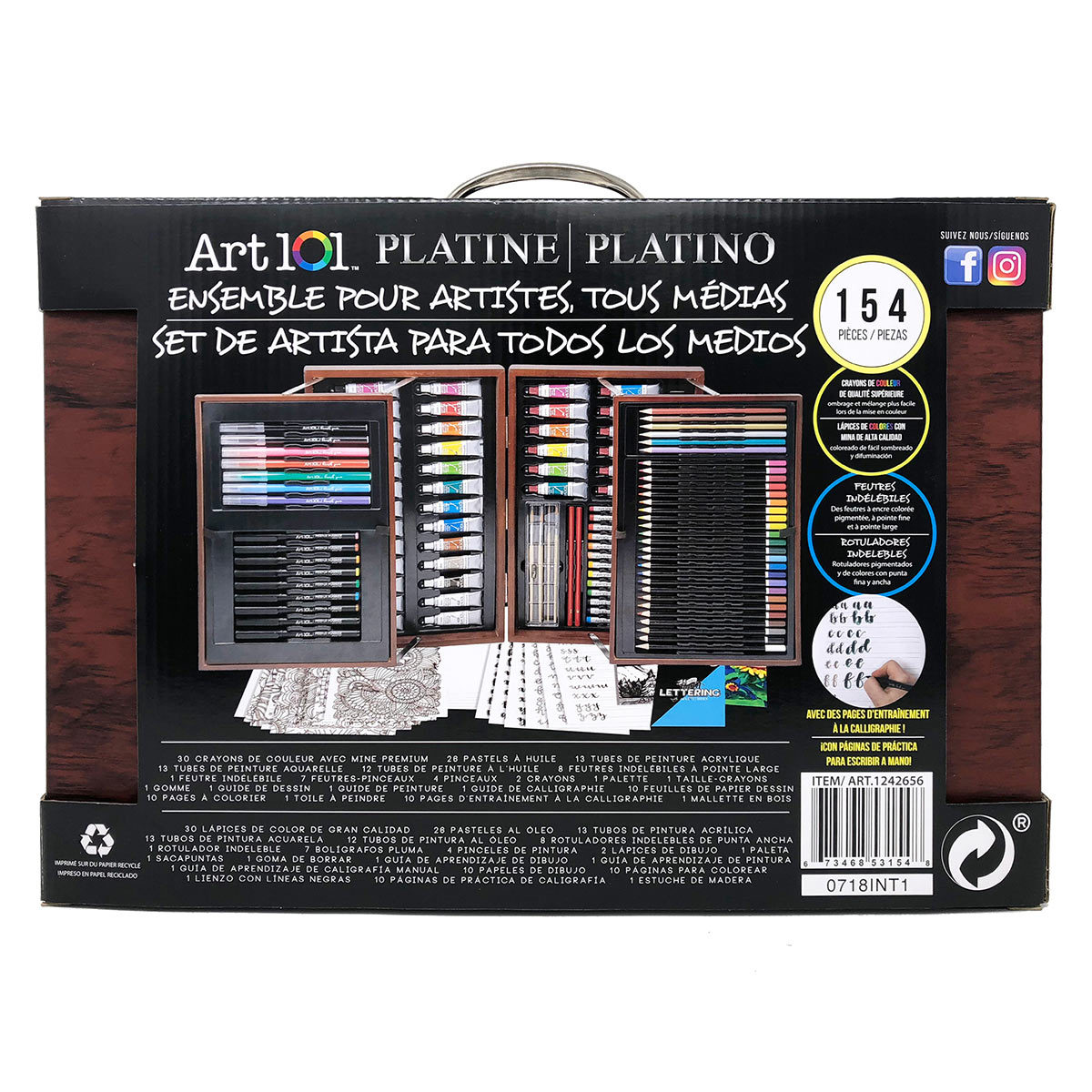 Art 101 All Media Artist Set - 154 Pieces