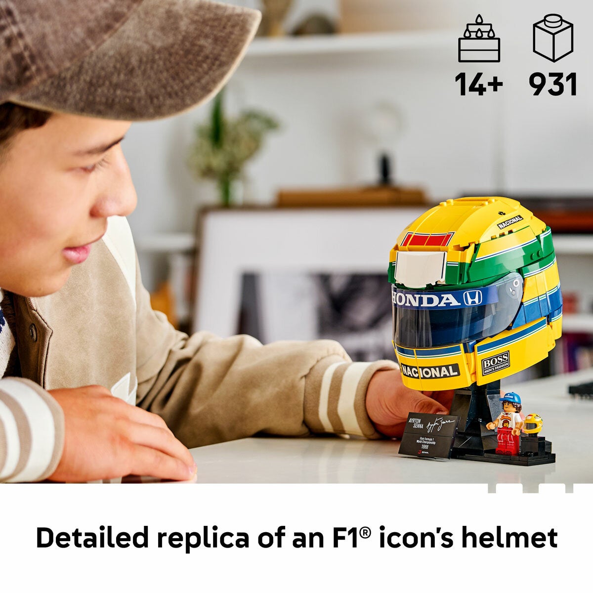 LEGO Editions Formula 1 Ayrton Senna Helmet - Model 43024 (14+ Years) LEGO Editions Formula 1 Ayrton Senna Helmet - Model 43024 (14+ Years)