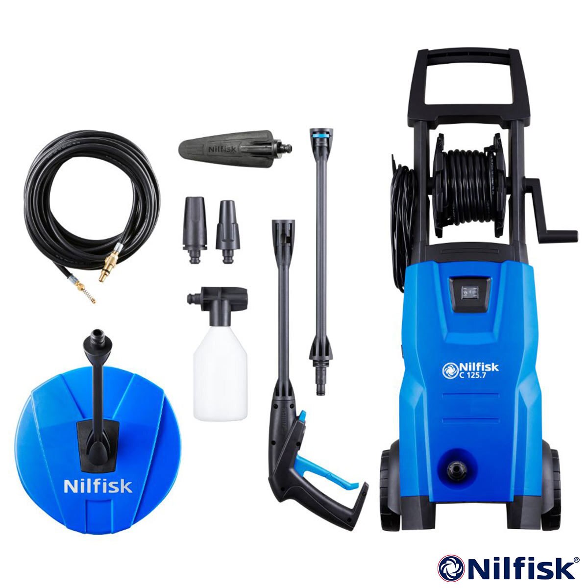 Nilfisk C125.76 Maintenance XTra Pressure Washer with Patio Cleaner