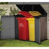 Keter Rosewood 4ft 7" x 2ft 8" (1.4 x 0.82m) 1,150 Litre Horizontal Storage Shed