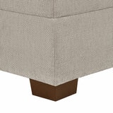Tisdale Armless Piece Beige_Close Up