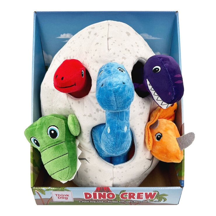 Dino Crew Dog Toy, 6 Pack Dino Crew Dog Toy, 6 Pack