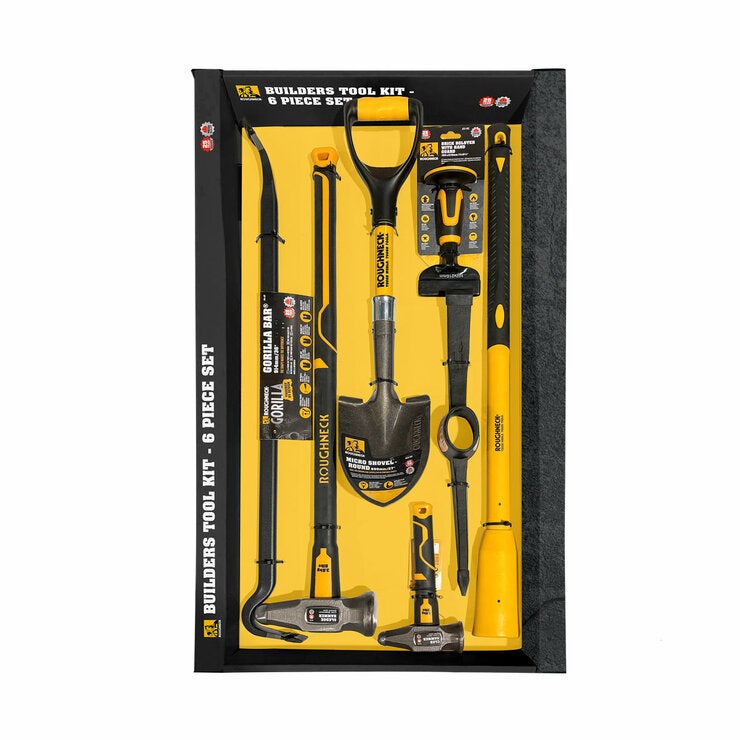 Roughneck 6 Piece Heavy Duty Builders Tool Kit Roughneck 6 Piece Heavy Duty Builders Tool Kit