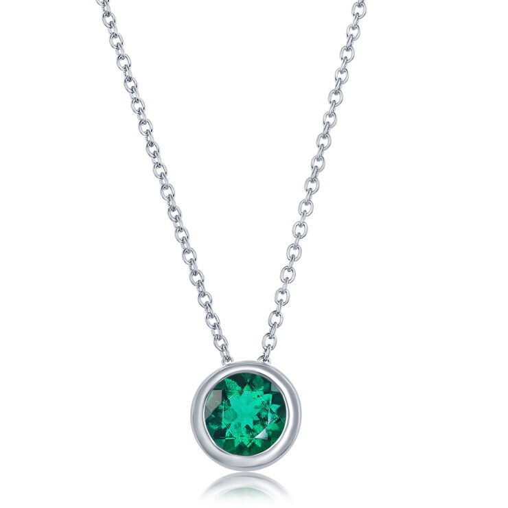Round Cut Lab Emerald Pendant 14ct White Gold Costco Uk - White Gold Pendant Costco Round Cut Lab Emerald Pendant 14ct White Gold Costco Uk - White Gold Pendant Costco