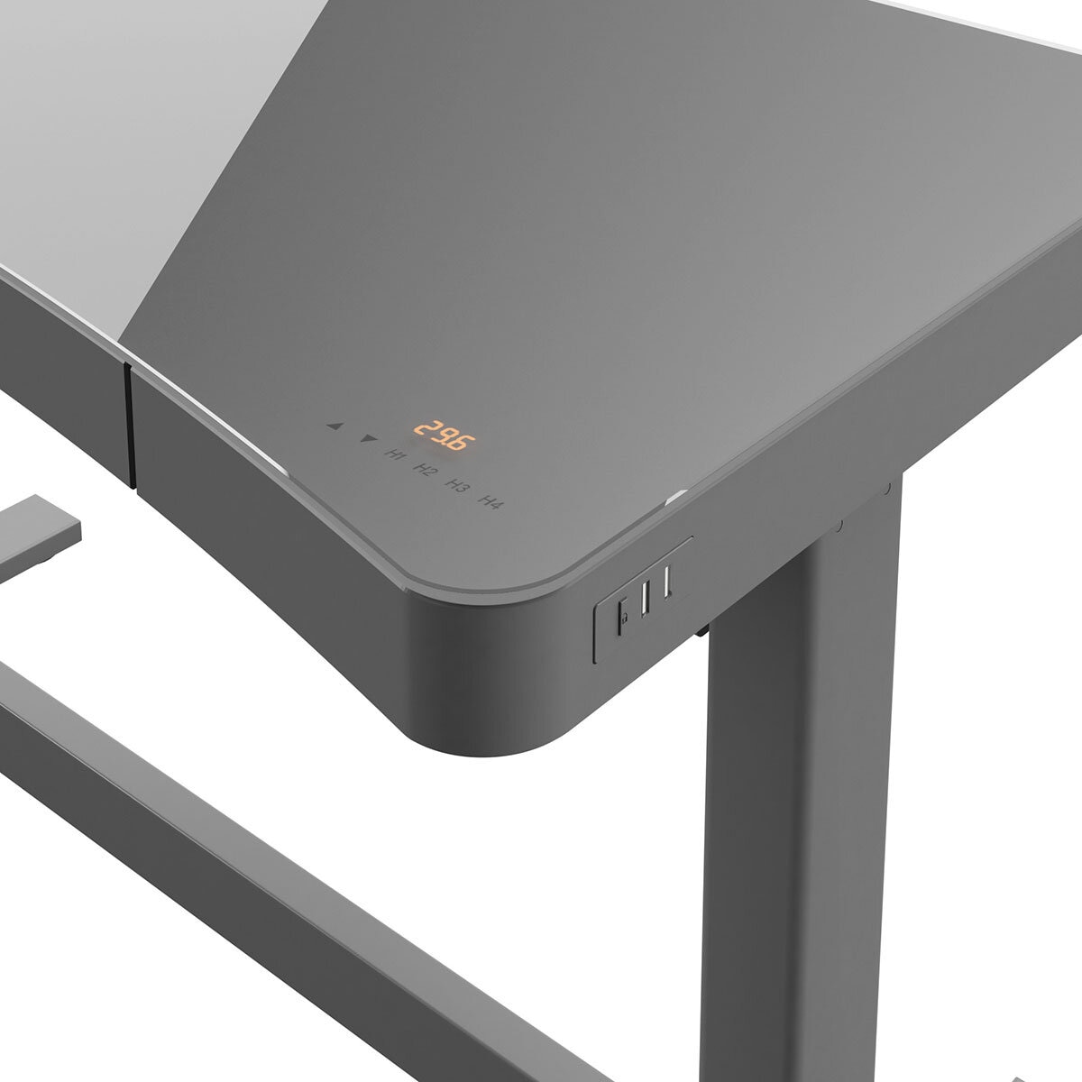 Tresanti 47" Adjustable Height Desk Grey