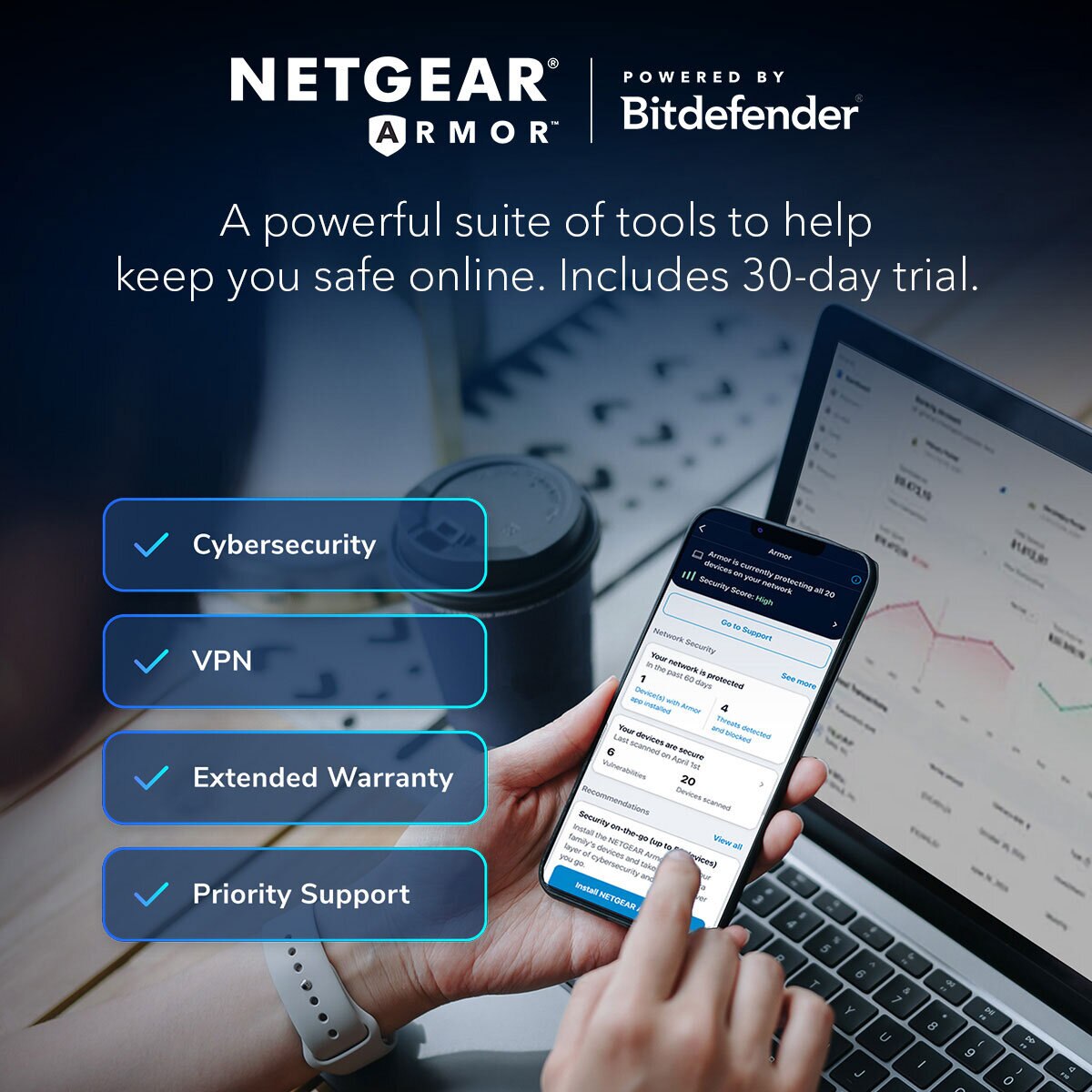Netgear Orbi Whole Home System, Wifi 7 + 2 Satellite, Tri-Band, 6GHz, RBE773-100EUS