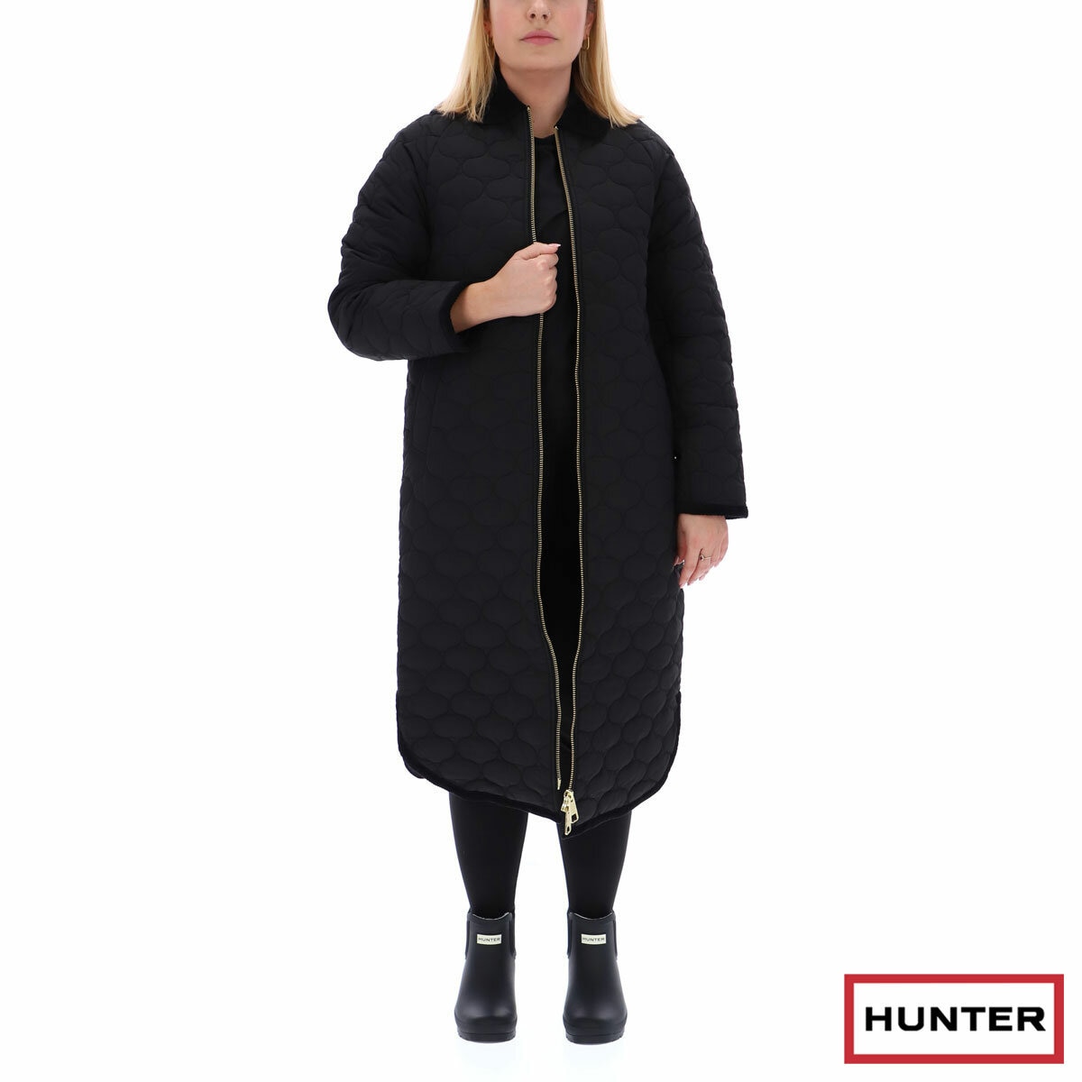 Hunter Women's Quilted Coat in Black