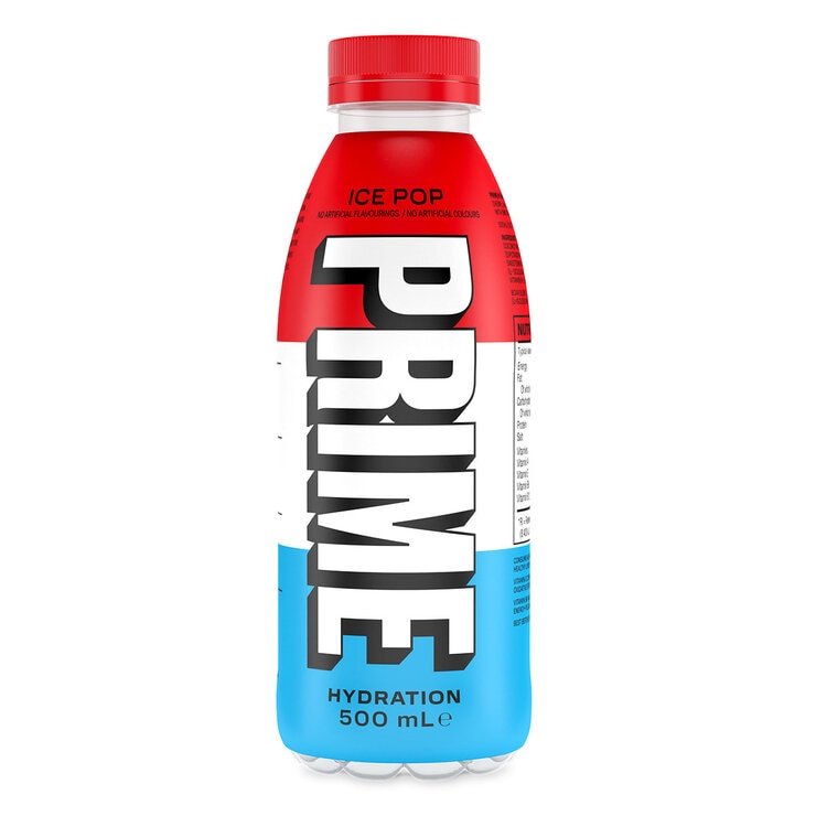 PRIME Hydration Ice Pop Drink, 12 x 500ml
