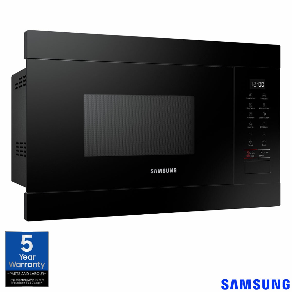 Samsung MS22M8254AK/E3 Built In 22L Microwave, in Black