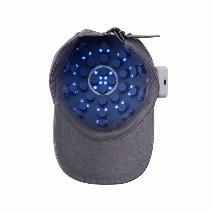 Hisooth H3 Hair Regrowth Scalp Massage Cap with LED Light in Navy Blue, size Small Hisooth H3 Hair Regrowth Scalp Massage Cap with LED Light in Navy Blue, size Small
