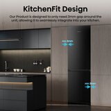 Hisense RB5K330GSFC KitchenFit Fridge Freezer, C Rated in Black Steel