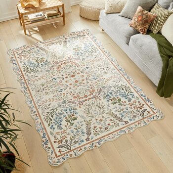 Concept Looms Liberty Cream Multi Washable Rug, in 2 Sizes