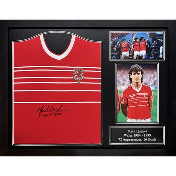 Mark Hughes Signed Wales Shirt