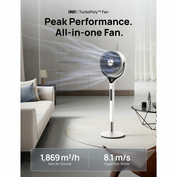 Lifestyle image of Dreo TurboPoly all in one fan
