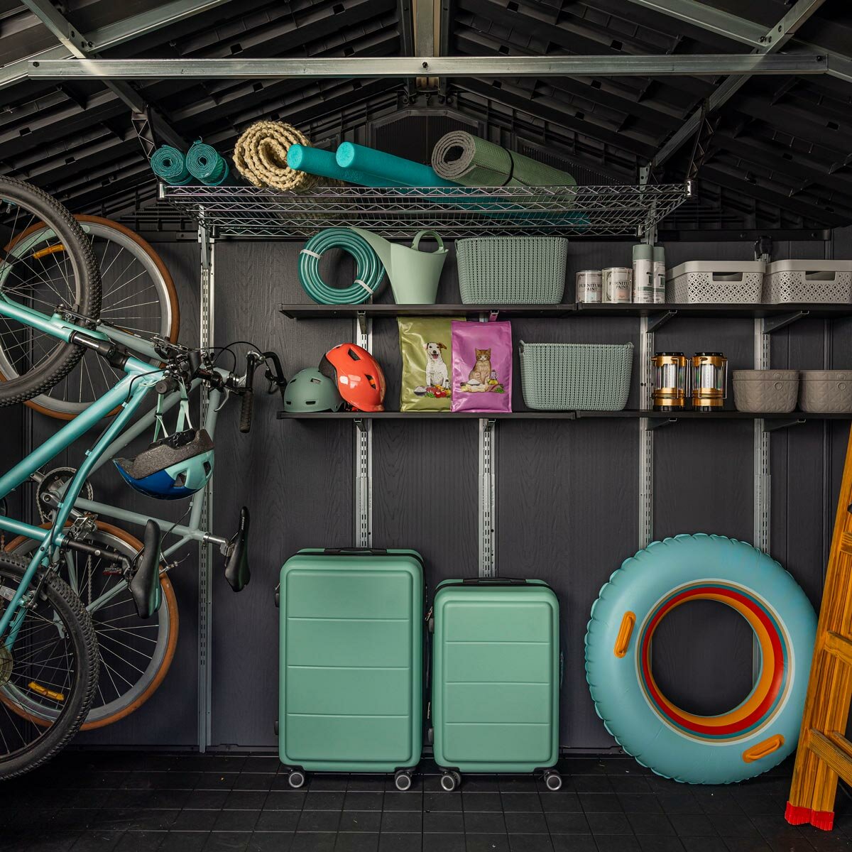 Keter Rosewood Summit 10ft x 8ft (3.05 x 2.43m) Storage Shed