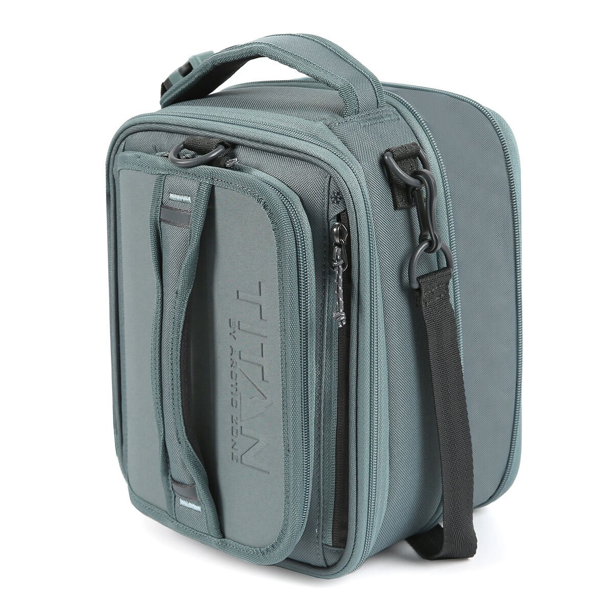 Titan Expandable Lunchbox with Ice Walls in Grey