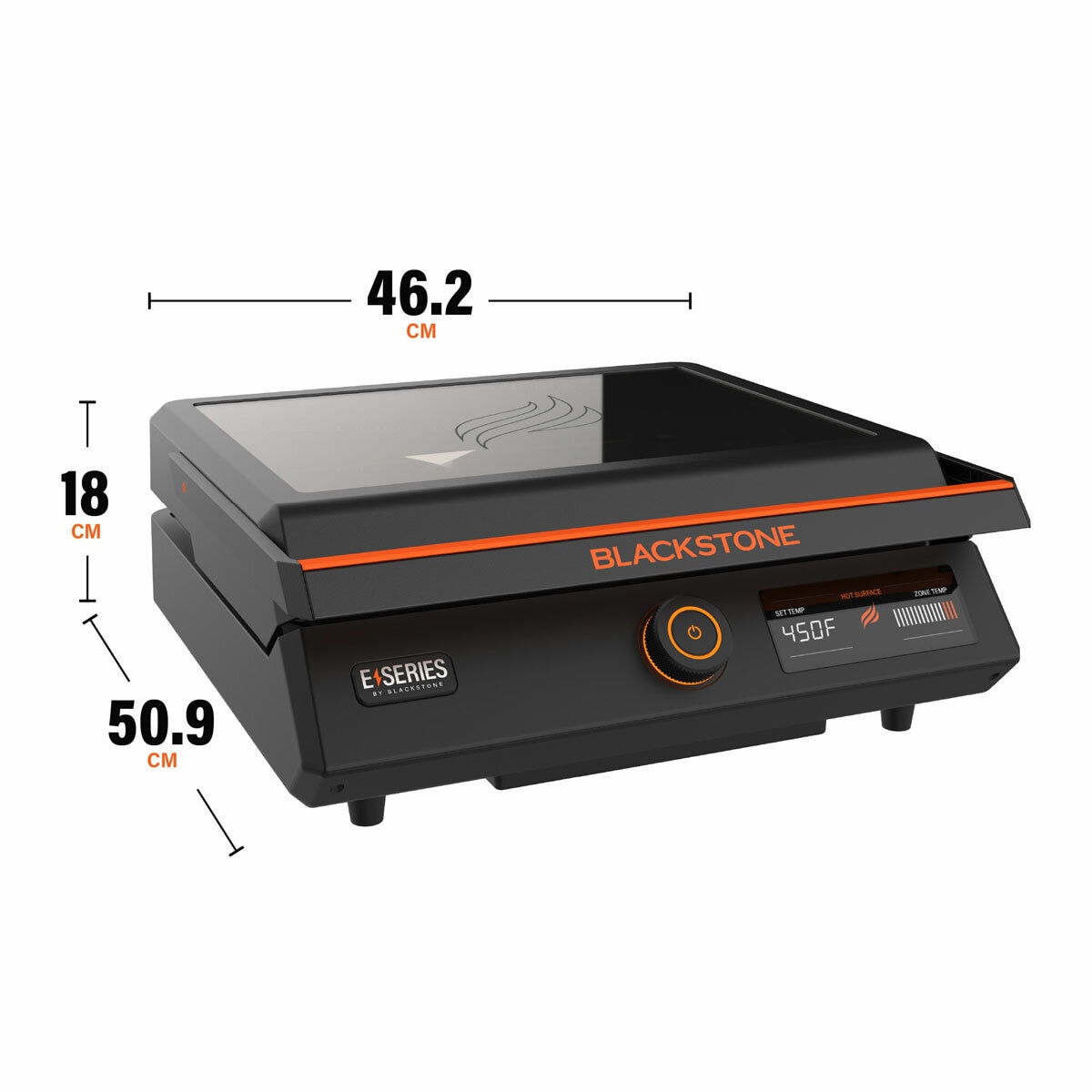 Image showing dimensions of the Griddle Image showing dimensions of the Griddle