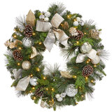 Buy 32" Decorative Wreath Lights On Image at Costco.co.uk
