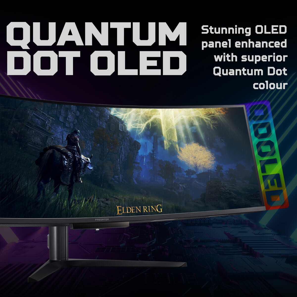 Acer Predator X49 X, 49 Inch DQHD, 240Hz, QD-OLED Gaming Monitor, UM.SXXEE.X02