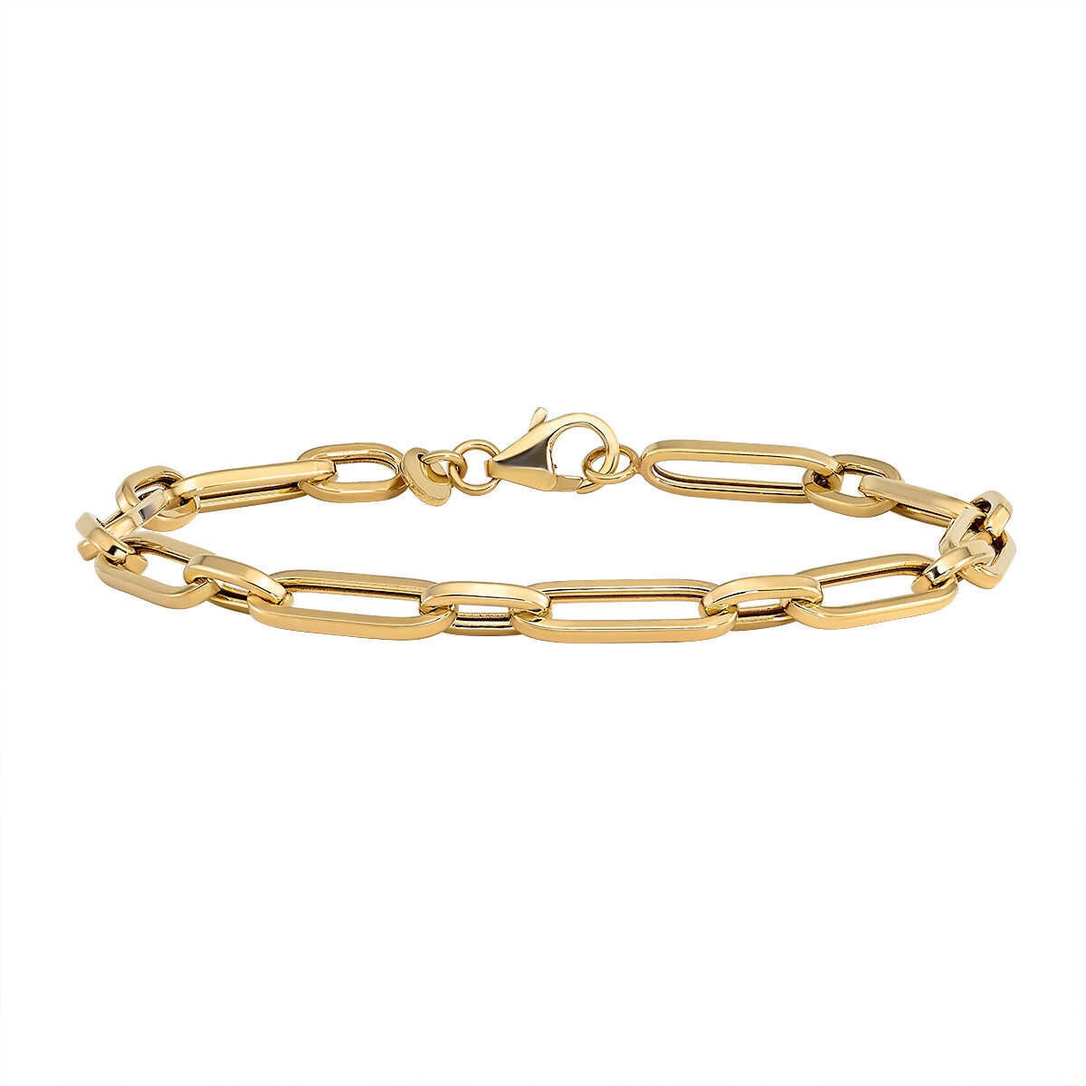 14ct Yellow Gold Paperclip Bracelet