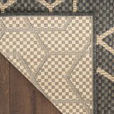 Nourison Horizon Geometric Indoor / Outdoor Rug in 2 Sizes, Charcoal