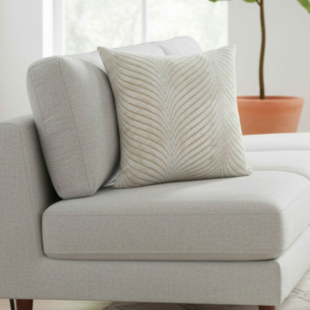 Malini Rada Velvet Feather Fill Cushion in 4 Colours, 56 x 56 cm