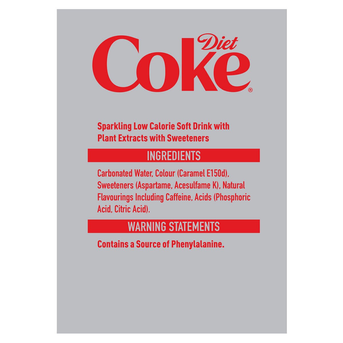 Diet Coke PMP £1.40, 12 x 500ml