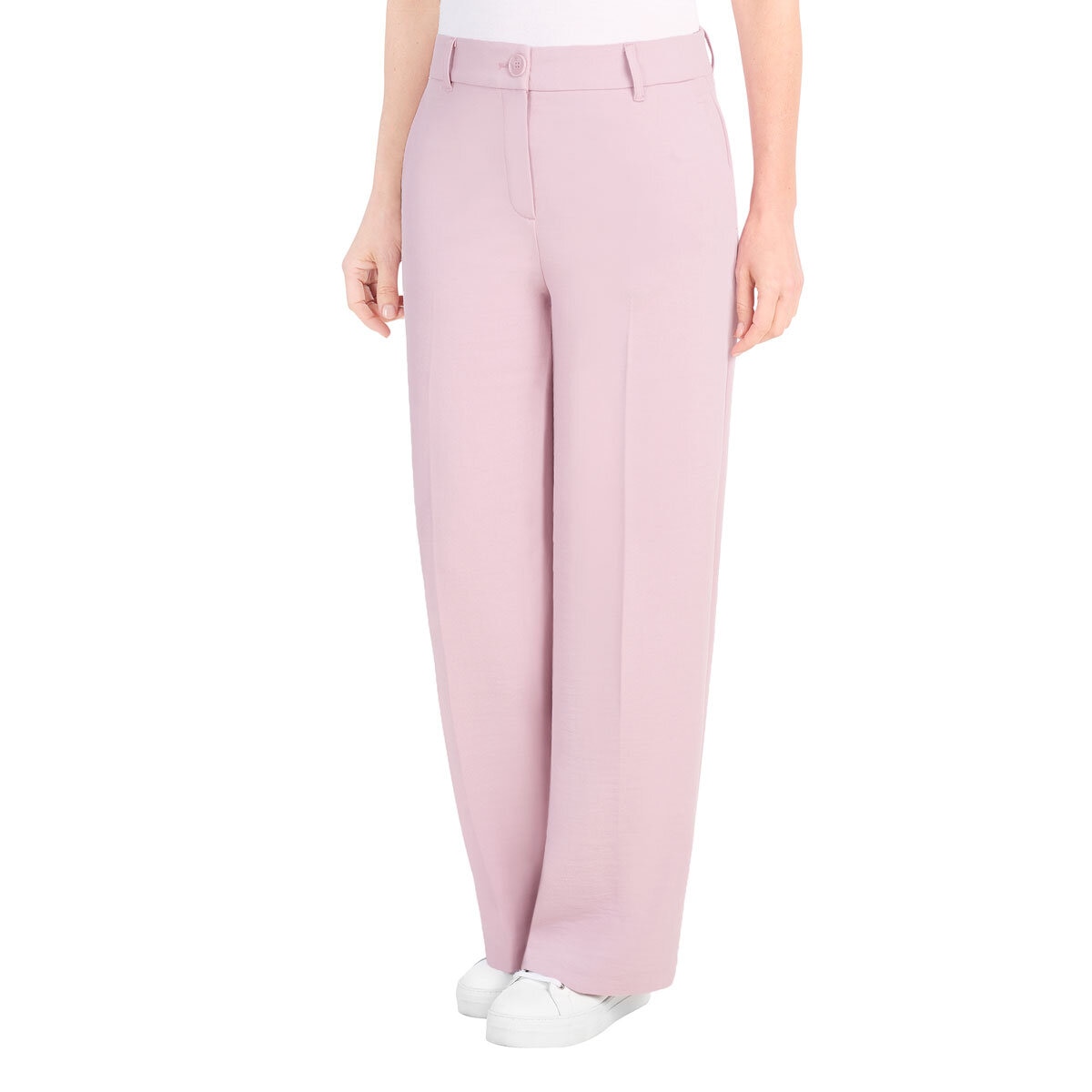 Dalia Ladies Pleated Crepe Wide Leg Pant