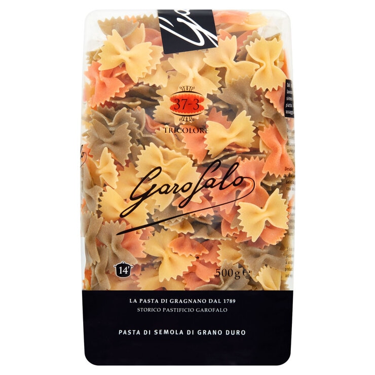 Garofalo Tricolore Farfalle Pasta, 500g Garofalo Tricolore Farfalle Pasta, 500g
