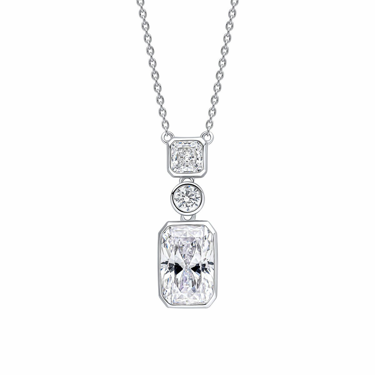 Diamonfire Sterling Silver Cubic Zirconia Pendant