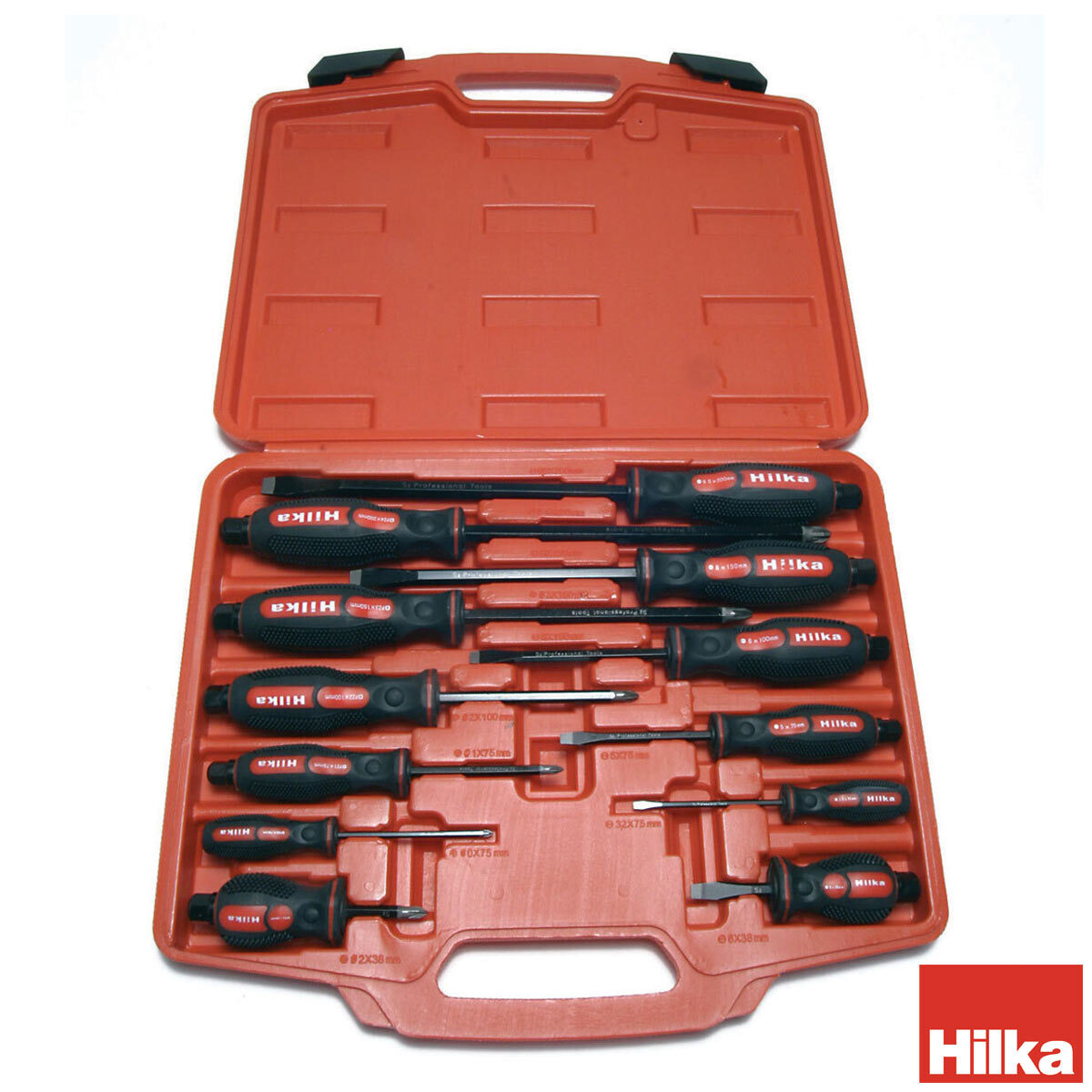 Hilka High Impact 12 Piece Screwdriver Set