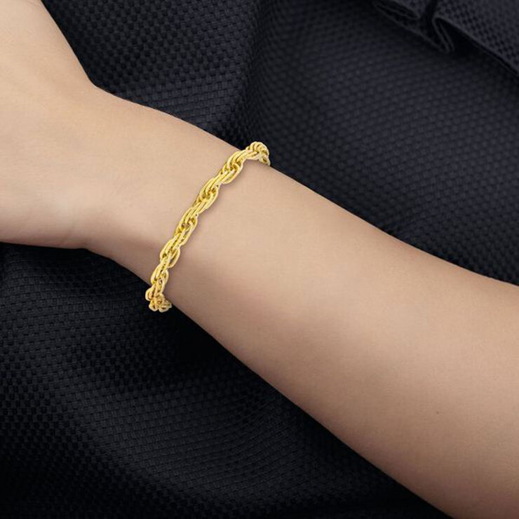 14ct Yellow Gold Mult-Link Twist Bracelet 14ct Yellow Gold Mult-Link Twist Bracelet