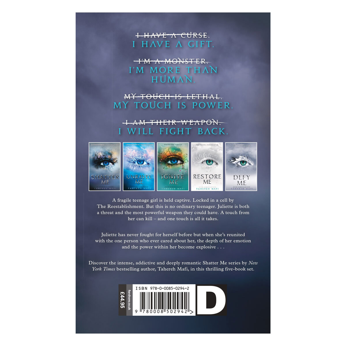 Shatter Me x5 Books