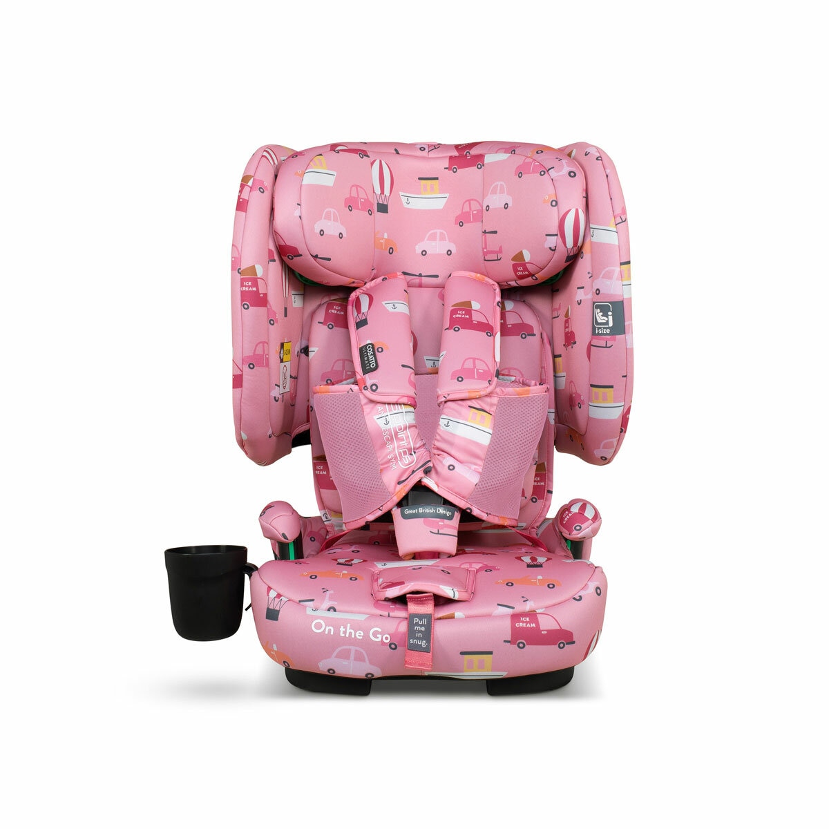 Cosatto On The Go i-Size Travel Car Seat in 4 Designs