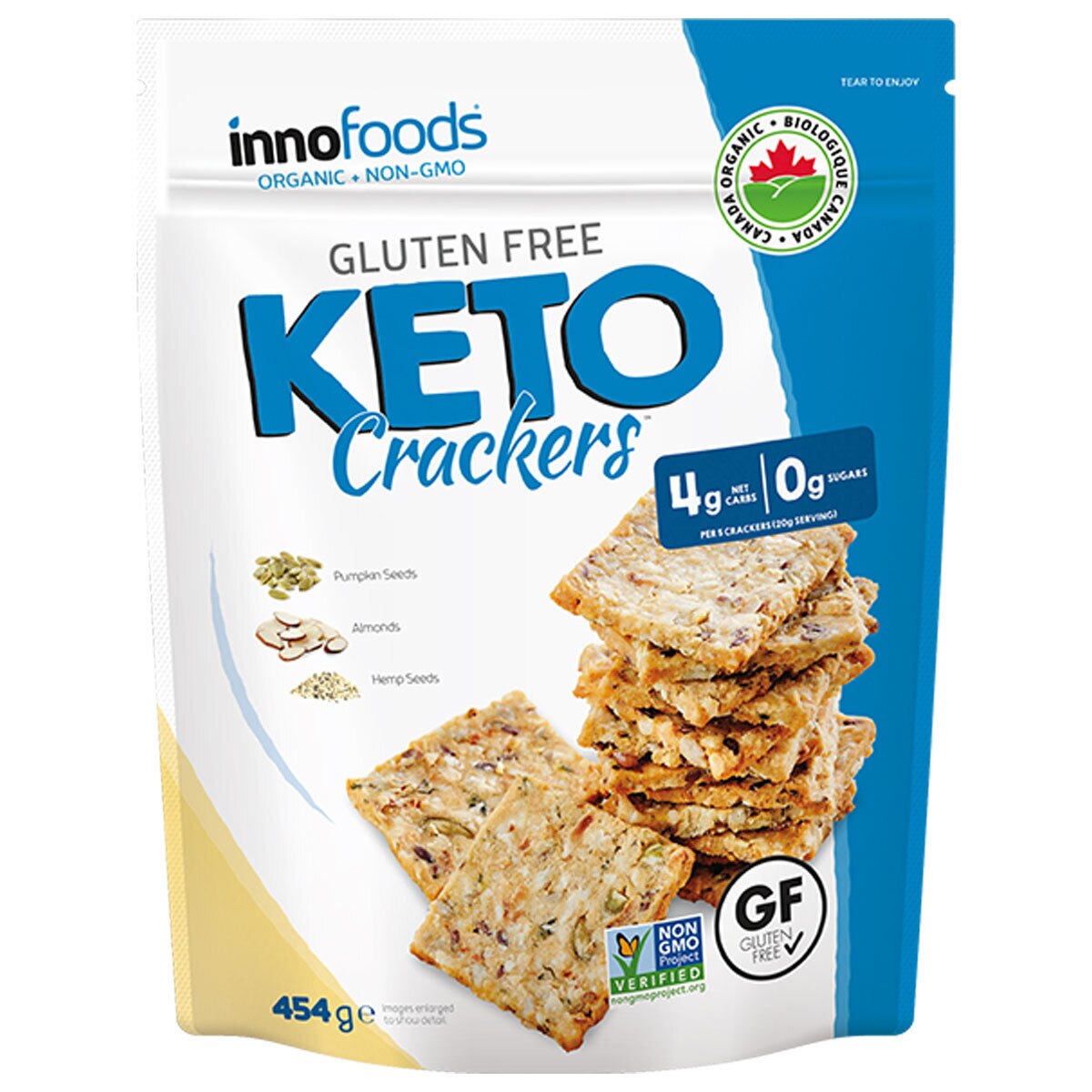 Innofoods Organic Keto Crackers, 454g Costco UK