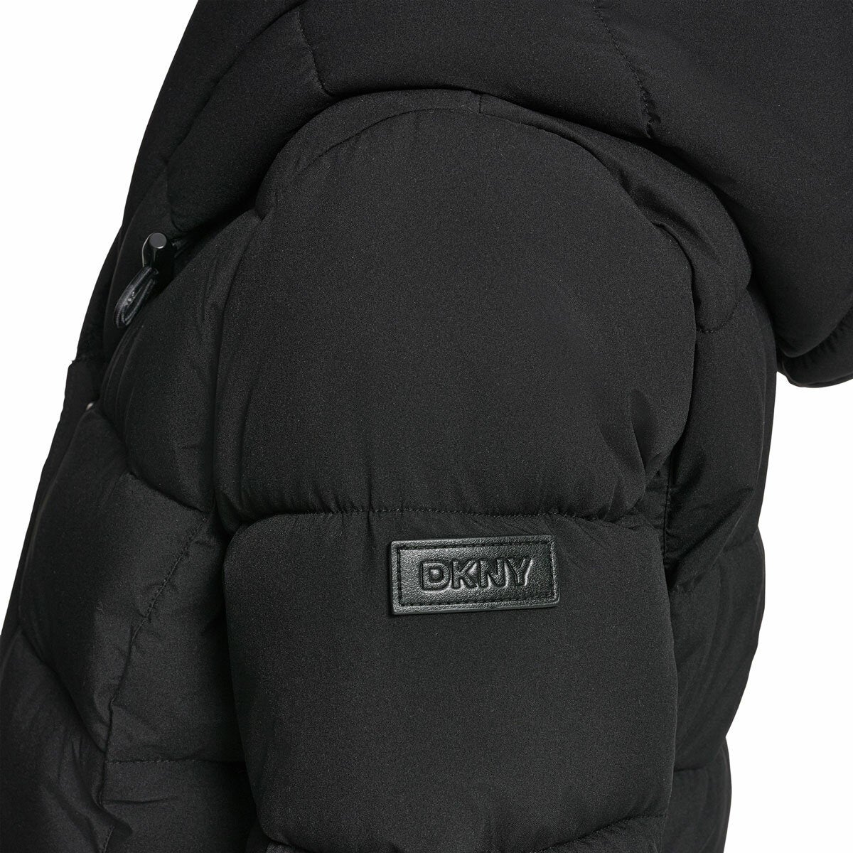 DKNY Women's Puffer Coat with Plush Hood DKNY Women's Puffer Coat with Plush Hood