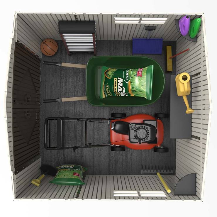 Lifetime 7ft x 7ft (2.1 x 2.1m) Outdoor Storage Shed Costco UK