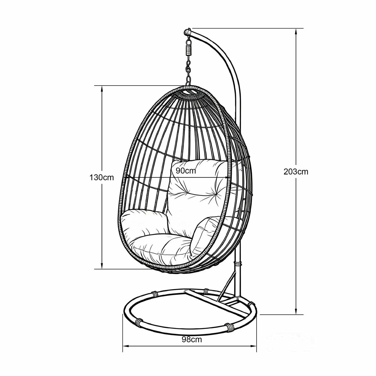 Marigold Hanging Egg Chair