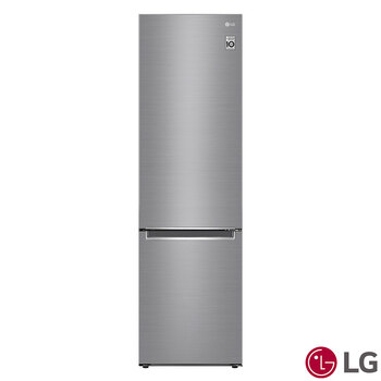 LG DoorCooling+™ GBD62PZYFN, Fridge Freezer, D Rated in Shiny Steel