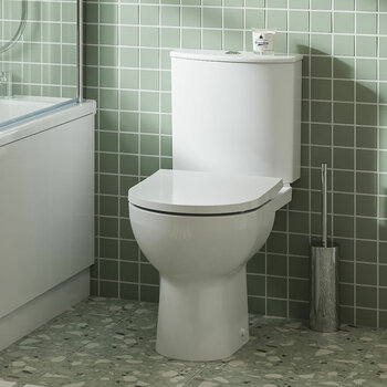 Tavistock Vesta Open Back Toilet With Cistern And Seat