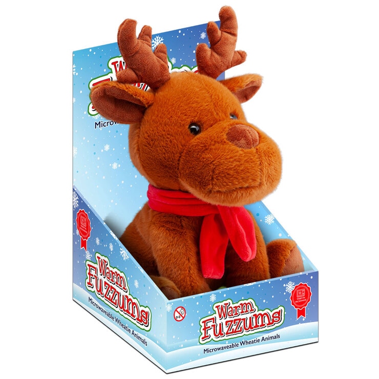 Microwavable Snuggable Animal Hotties, Reindeer in box Microwavable Snuggable Animal Hotties, Reindeer in box