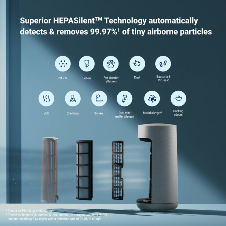 Lifestyle image of Blueair T10i ComfortPure™ 3-in-1 Air Purifier with HEPASilent Technology