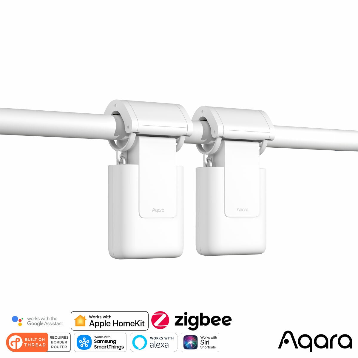 Aqara Curtain Driver E1 Rod Version, 2 Pack