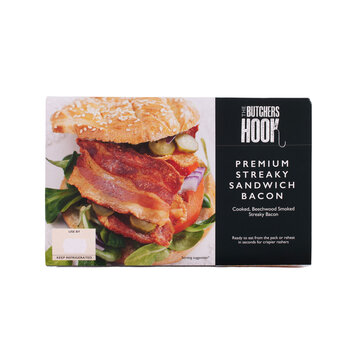 The Butchers Hook Premium Cooked Streaky Bacon, 400g