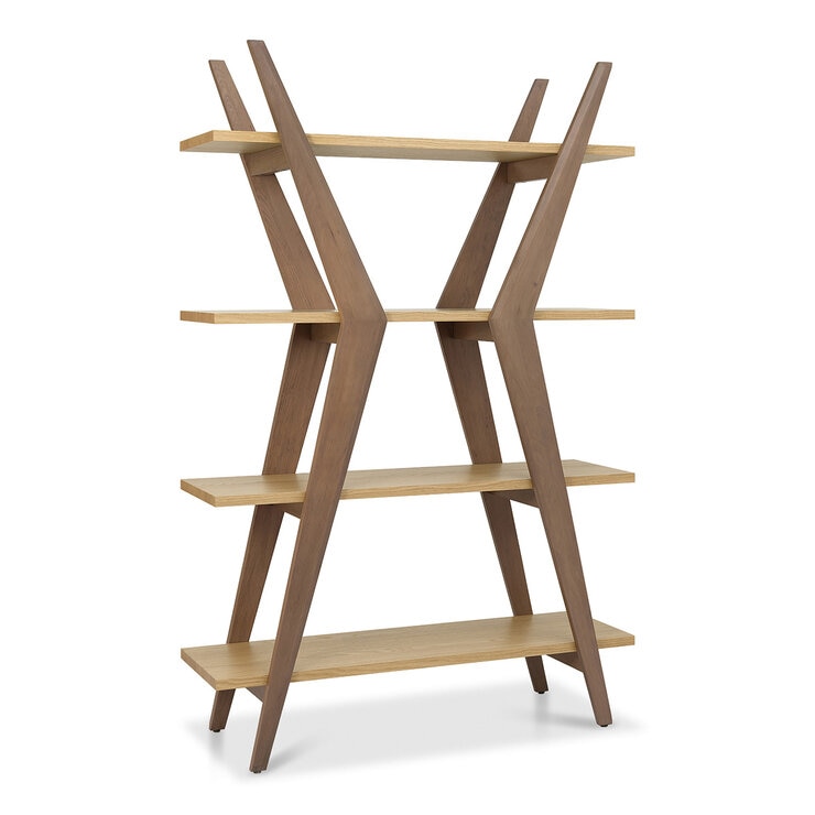Bentley Designs Kristen Light Oak Open Display Bookcase