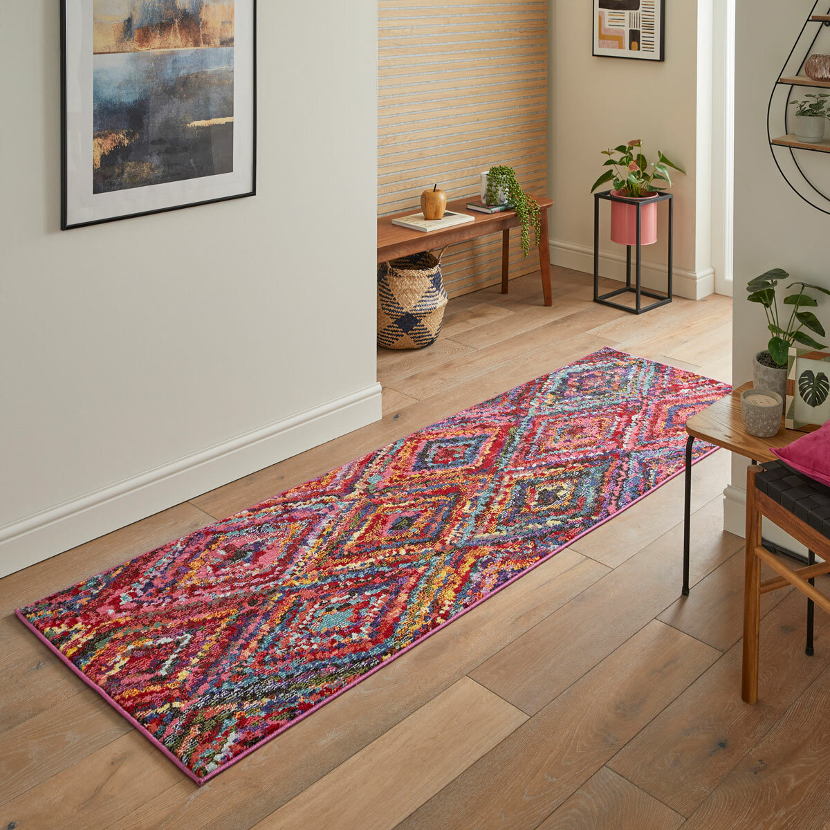 Concept Looms Carnaval Pink Runner, 80 x 240 cm Concept Looms Carnaval Pink Runner, 80 x 240 cm