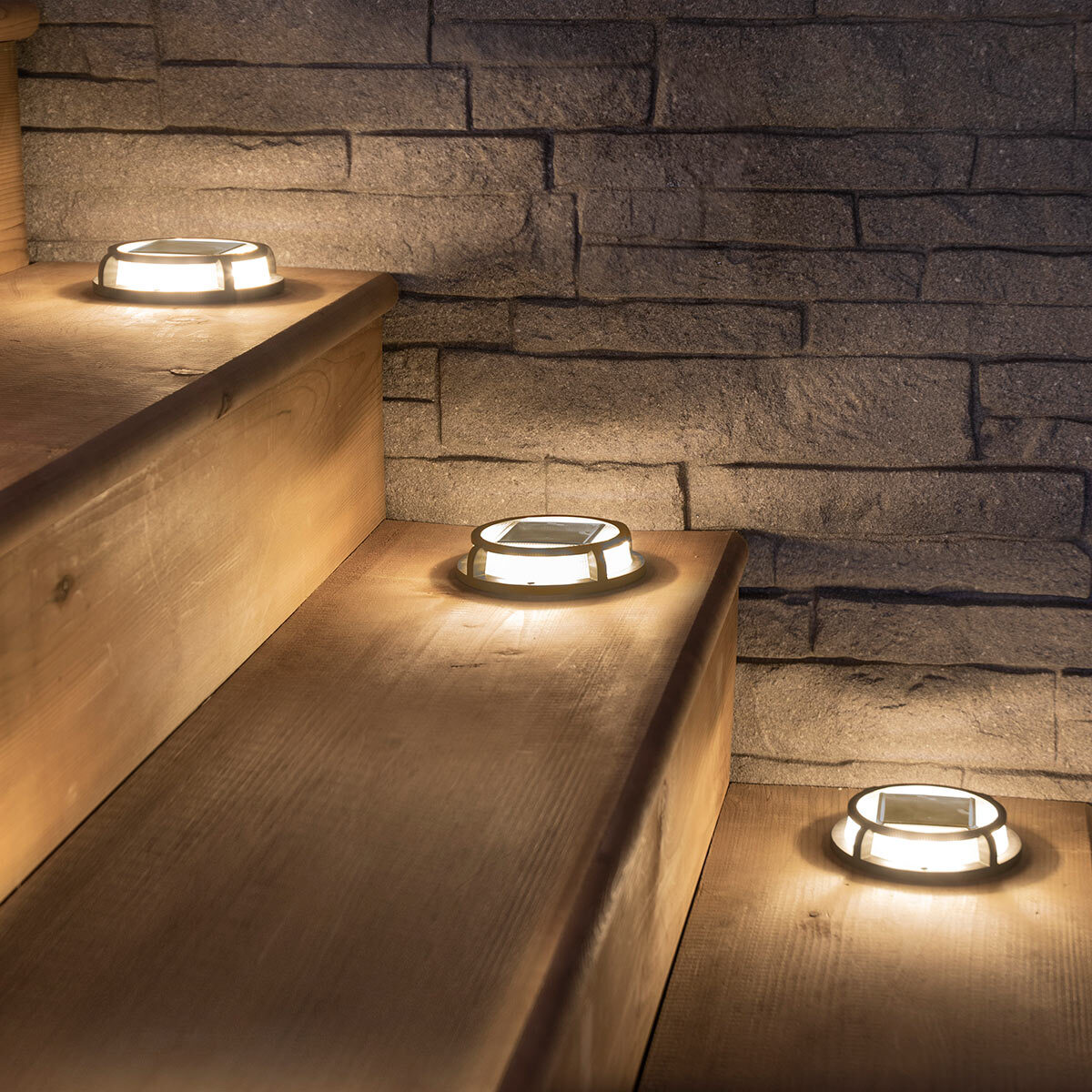 Sterno Home Solar LED Surface Lights, 4 Pack Costco UK